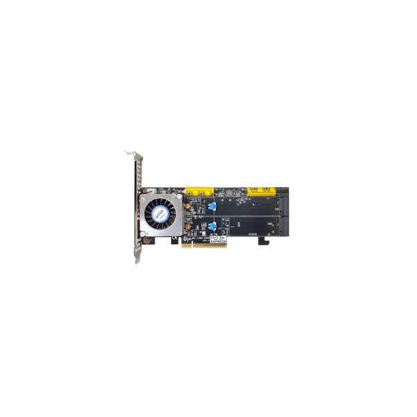 ARECA 2x M.2 NVMe/SATA RAID0/1/JBOD card , PCIe4.0 x8 Car...