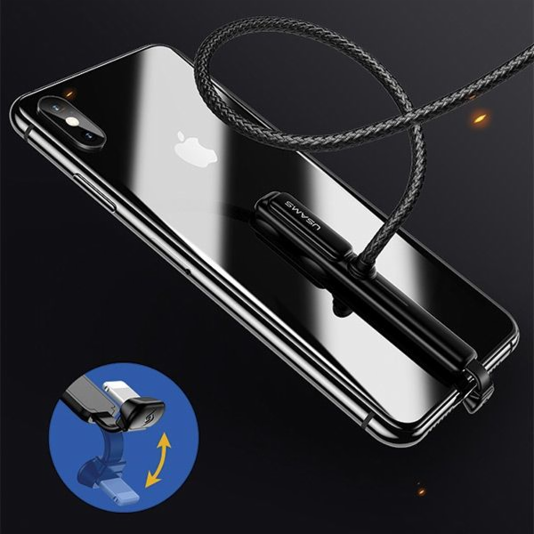 Usams USB-A USB kabel – 1,5 m černý (63716-uniw)