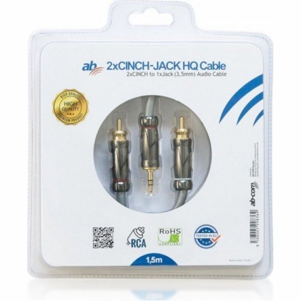 Kabel AB HQ Jack-Cinch 1,5m