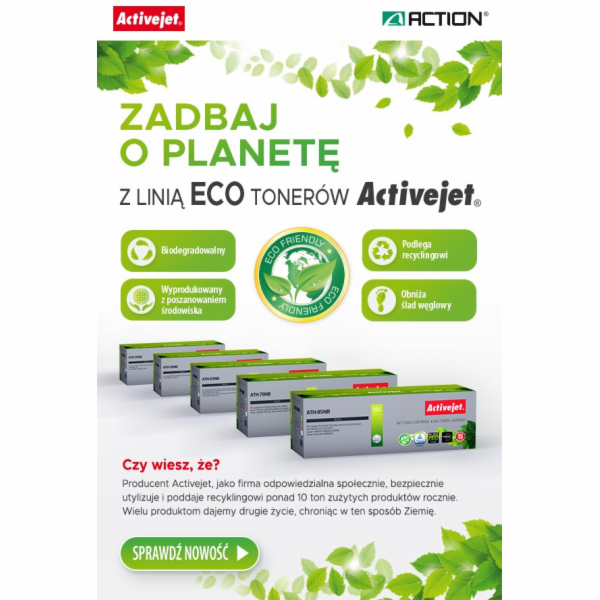 Activejet BIO ATH-83NB toner pro tiskárny HP, Canon, Náhr...