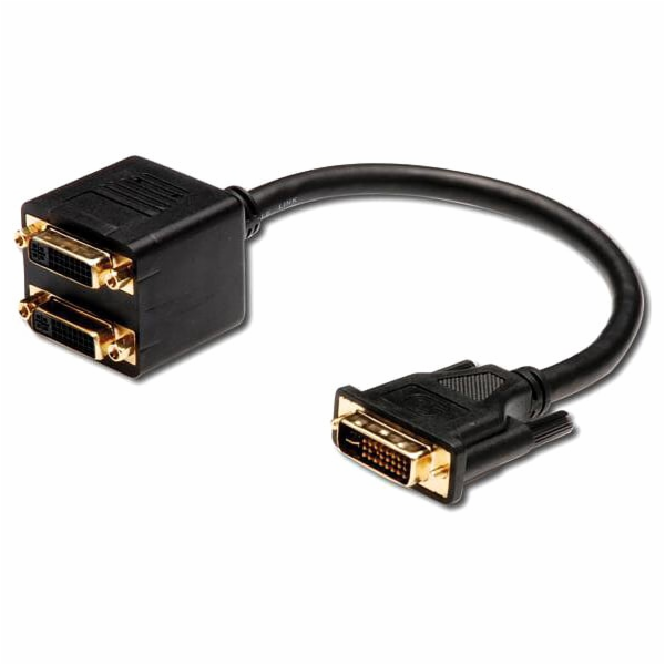 RR Adapter DVI-D  M na  2x DVI F