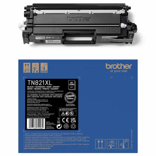 Brother TN-821XLBK - originální Brother - TN-821XLBK, ton...