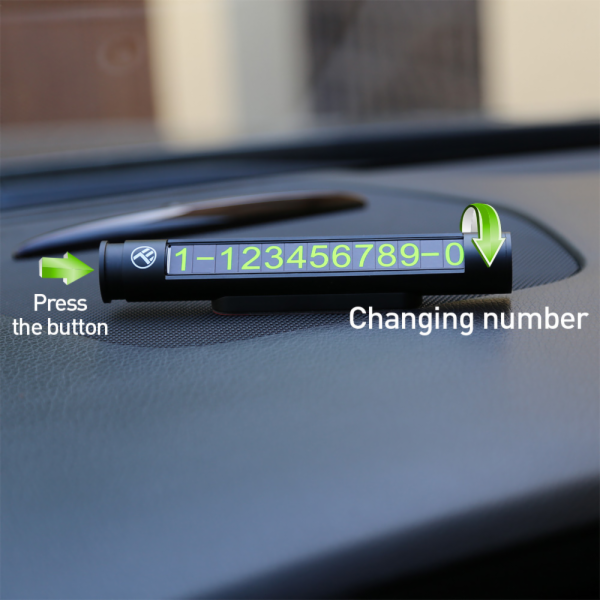 Tellur Temporary car parking card for two phone numbers m...