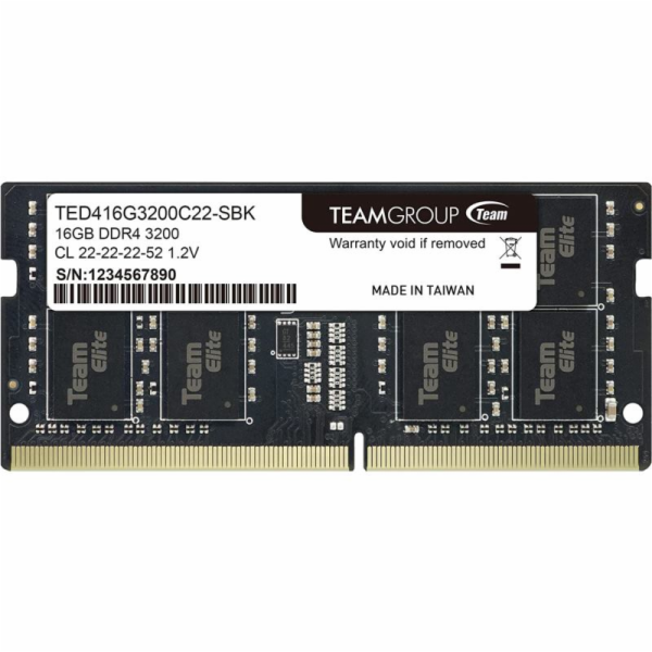 Team Group ELITE TED416G3200C22-S01 memory module 16 GB 1...