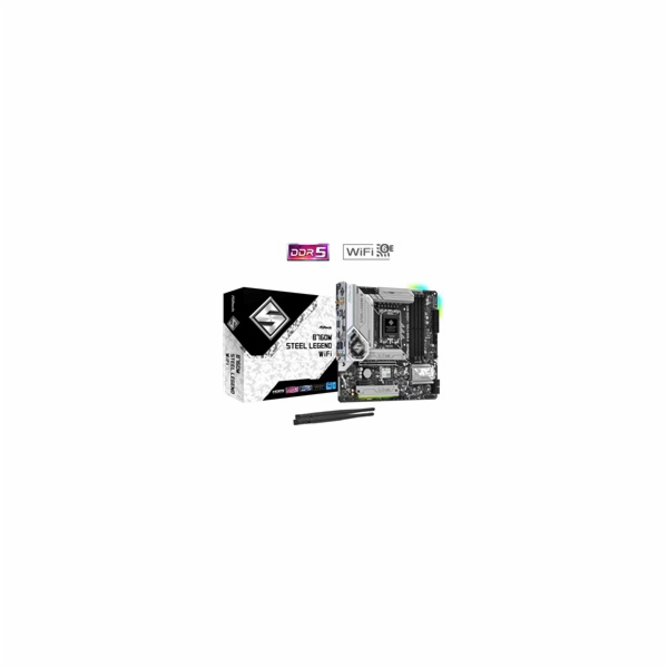 ASRock MB Sc LGA1700 B760M STEEL LEGEND WIFI, Intel B760,...
