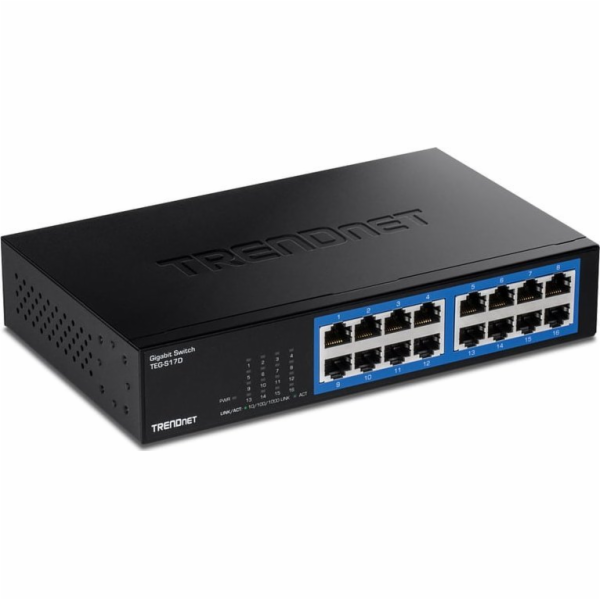 TRENDnet 16-PORTOVÝ GIGABITOVÝ STOLNÍ PŘEPÍNAČ 16-PORTOVÝ...