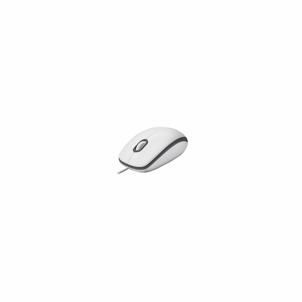 Logitech myš Corded M100, bílá, EMEA