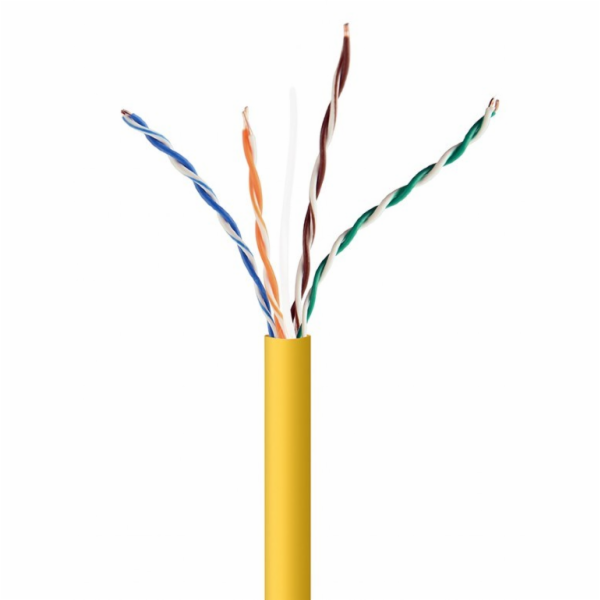 Gembird UPC-5004E-SOL-Y síťový kabel Žlutá 305 m Cat5e U/...