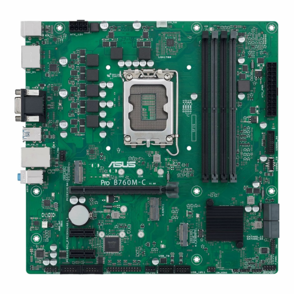 ASUS MB Sc LGA1700 PRO B760M-C-CSM, Intel B760, 4xDDR5, 2...
