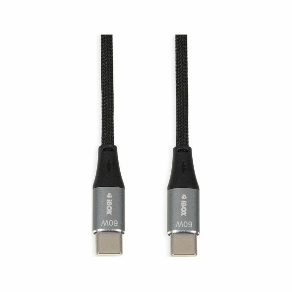 iBOX IKUTC USB-C kabel 60W 1m Černý