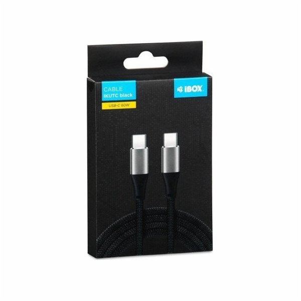 iBOX IKUTC USB-C kabel 60W 2m Černý
