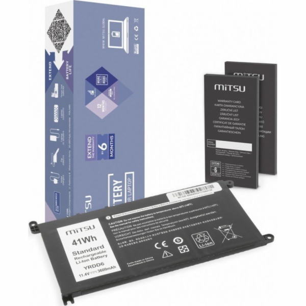 Battery Mitsu for Dell Inspiron 14 5481 5590 3600 mAh (41...