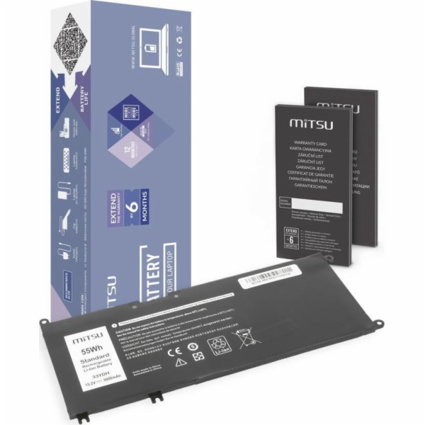 Baterie pro Dell Inspiron 15 5587, 7588 3600 mAh (55 Wh) ...