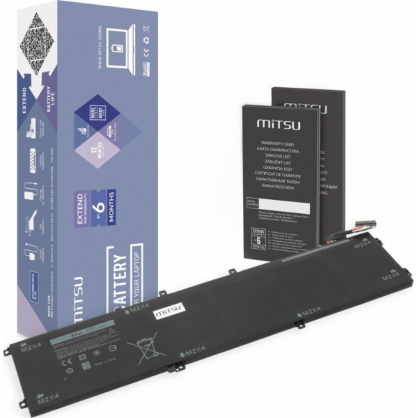 Baterie pro Dell XPS 15 9550 - 6GTPY 8500 mAh (97 Wh) 11,4 V