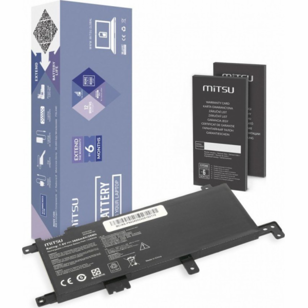 Battery Mitsu for Asus F542 3800 mAh (29Wh) 7.6 - 7.4 Volt