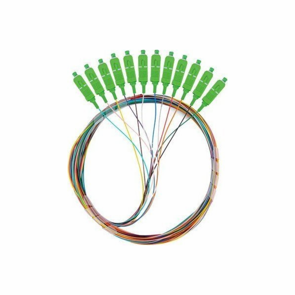 Pigtail SM SC/APC Semi Tight 9/125 G657A1 12X2M multikolor