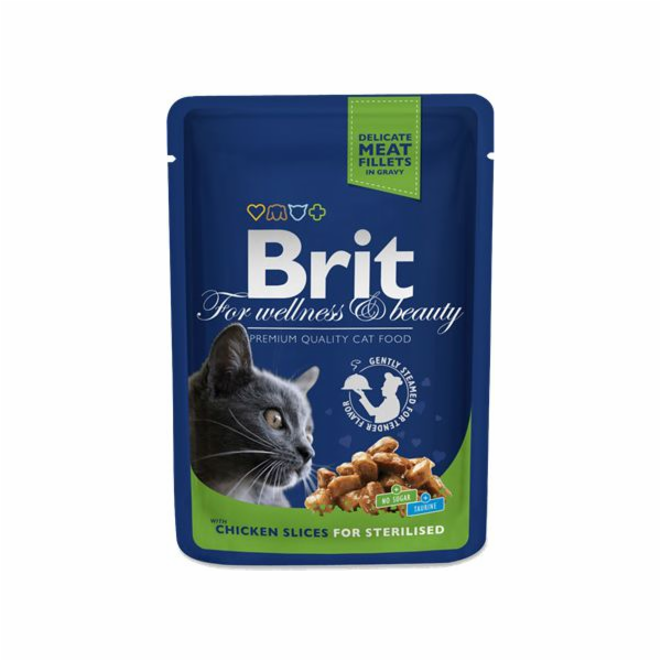 BRIT Premium Cat Chicken Sterilised - w