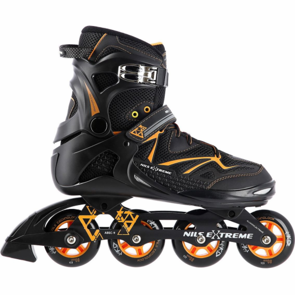 Rekreační brusle Nils Extreme NA9022, černé, velikost 42