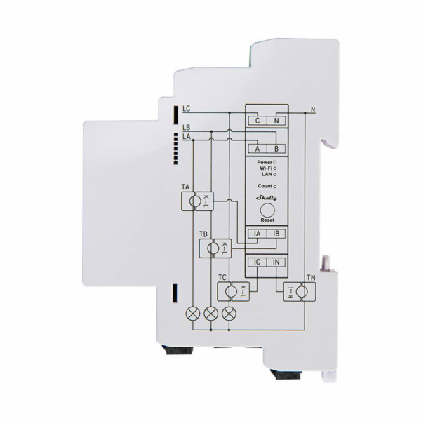 Elektroměr Shelly Pro 3EM WLAN/LAN