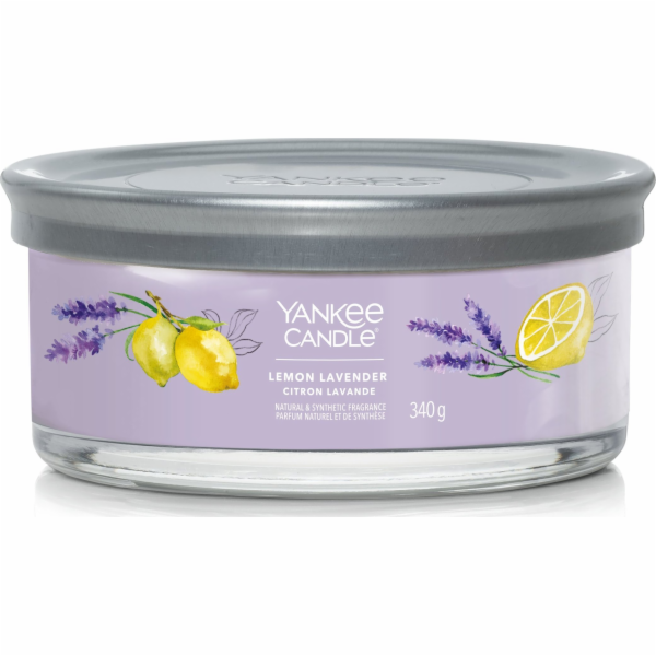 Svíčka ve skleněném válci Yankee Candle, Citrón a levandu...