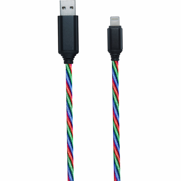 USB kabel 2GO 2GO USB Ladekabel Tricolor-m.LED-Beleuchtun...