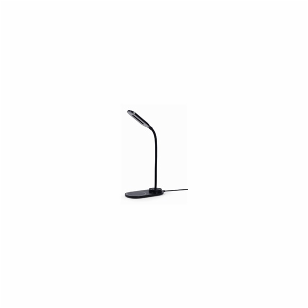 GEMBIRD Bezdrátová QI nabíječka, 10W, s LED lampičkou, černá