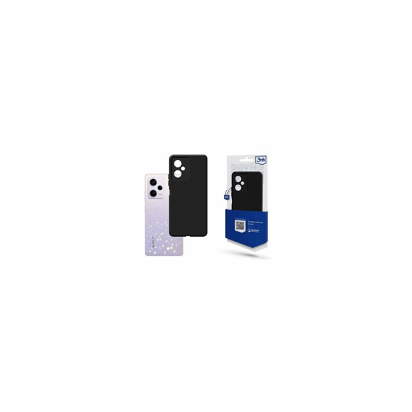 3mk ochranný kryt Matt Case pro Redmi Note 12 5G, černá