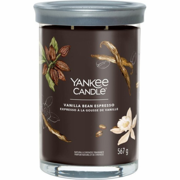 Svíčka ve skleněném válci Yankee Candle, Espresso s vanil...