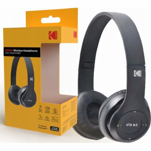 Skládací bezdrátová Bluetooth sluchátka Kodak na uši Koda...
