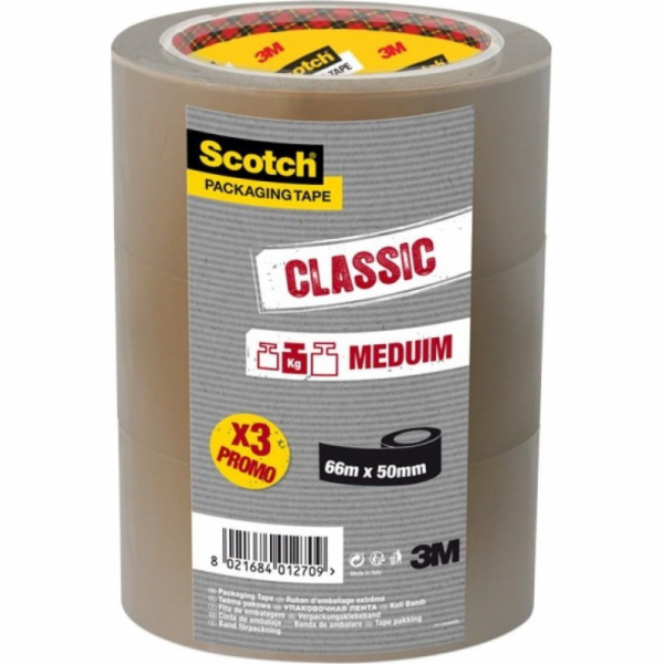 SCOTCH® Hot-melt přepravní balicí páska (371), 50 mm, 66 ...