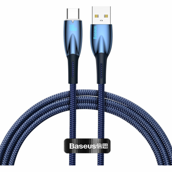 Baseus USB-A - USB-C USB kabel 1 m Modrý (BSU3850)