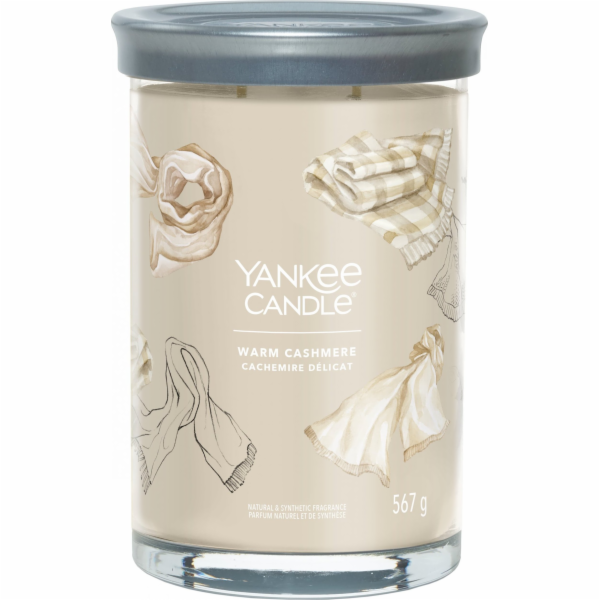 Svíčka ve skleněném válci Yankee Candle, Hřejivý kašmír, ...