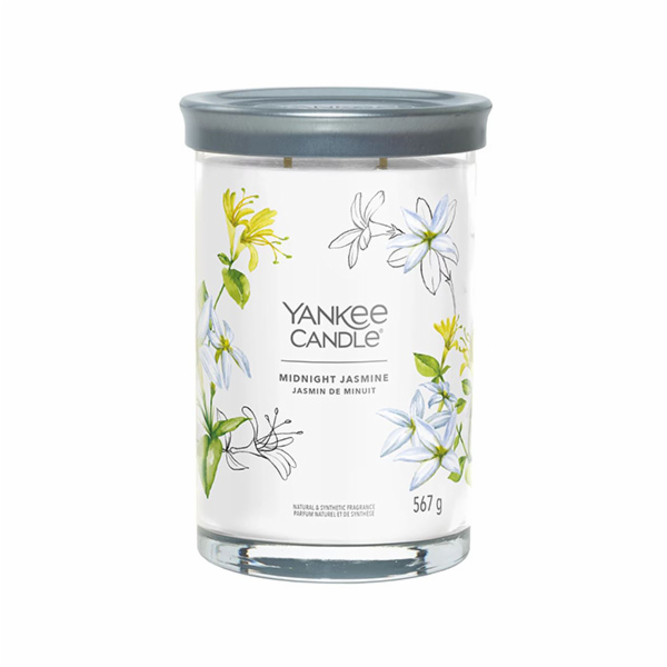 Svíčka ve skleněném válci Yankee Candle, Půlnoční jasmín,...