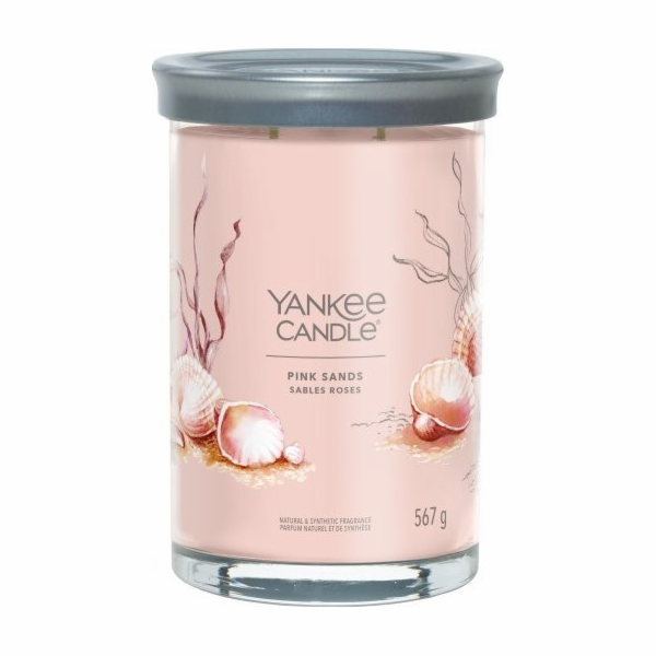 Svíčka ve skleněném válci Yankee Candle, Růžové písky, 567 g