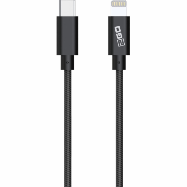 USB kabel 2GO 2GO USB Ladekabel-MFI zert anthrazit-100cm ...