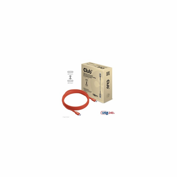 Club3D kabel USB-C, Oboustranný USB-IF Certifikovaný data...