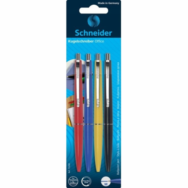 Automatické pero Schneider Schneider, 1 mm, 4 ks, blister...