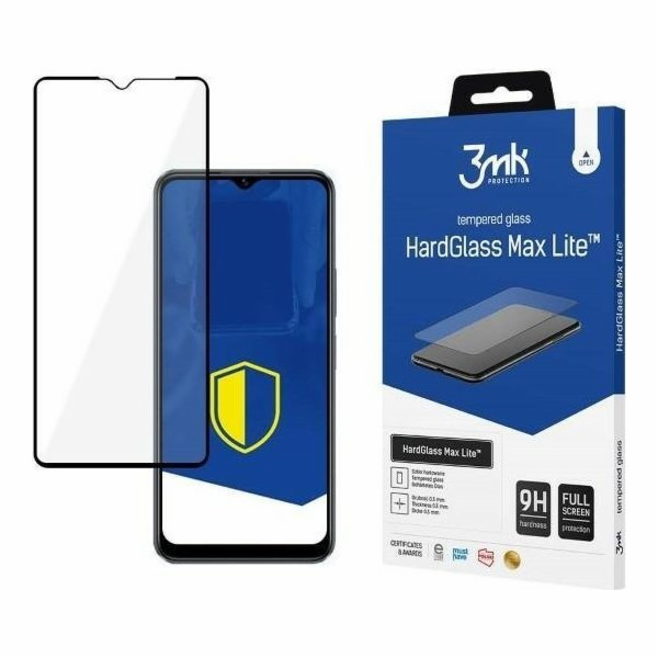 3MK Tvrzené sklo 3MK HardGlass Max Lite Vivo Y16/Y22s černé
