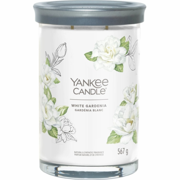 Svíčka ve skleněném válci Yankee Candle, Bílá gardénie, 5...