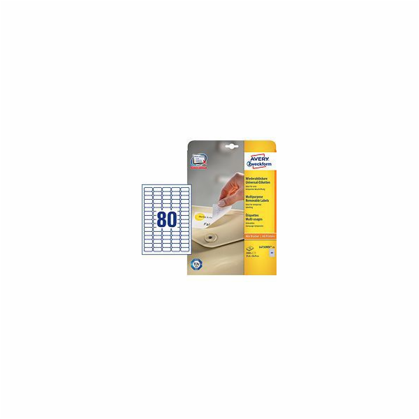Avery Zweckform White Remonts Minings 35,6x16.9 25 listů ...