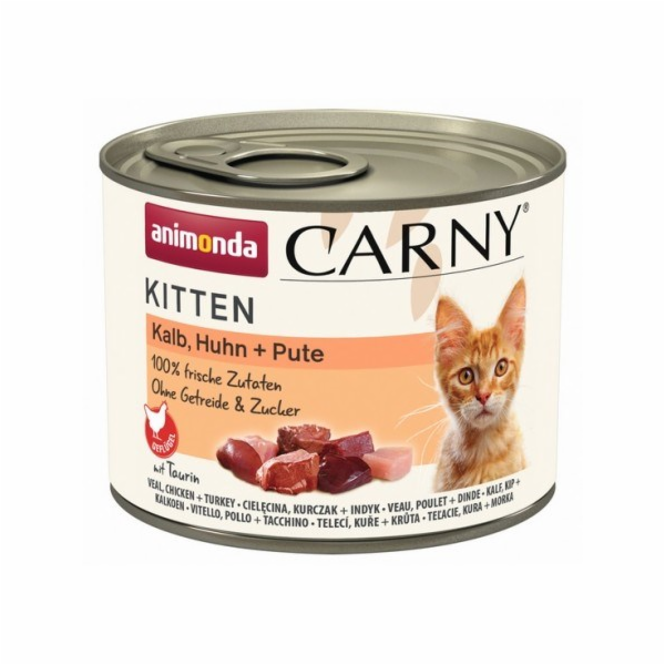Animonda ANIMONDA Carny Kitten příchuť: hovězí, telecí a ...