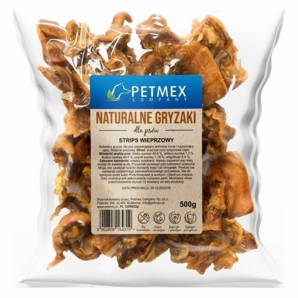 Petmex žvýkačka pro psy PETMEX Vepřové nudličky 500g