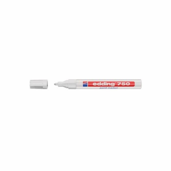 Eddingový lak značka, kulatá špička, 2-4mm bílá (750/1/b/...