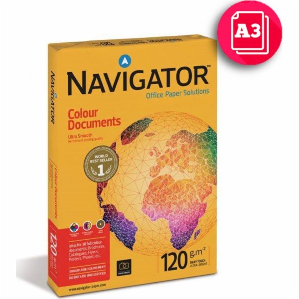 Kopírovací papír Igepa Navigator A3 120g 500 listů