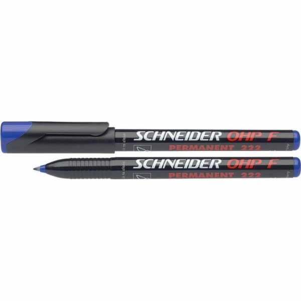 Sponky SCHNEIDER Foliopis OHP F, 0,7mm, modré