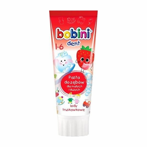 Bobini BOBINI PASTA PRO DĚTI OD 1 ROKU, JAHODA