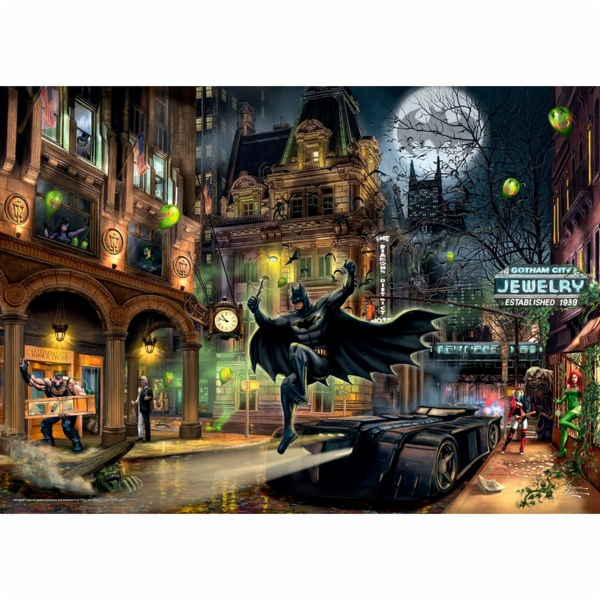 Thomas Kinkade Studios: DC - Batman Gotham City, Puzzle