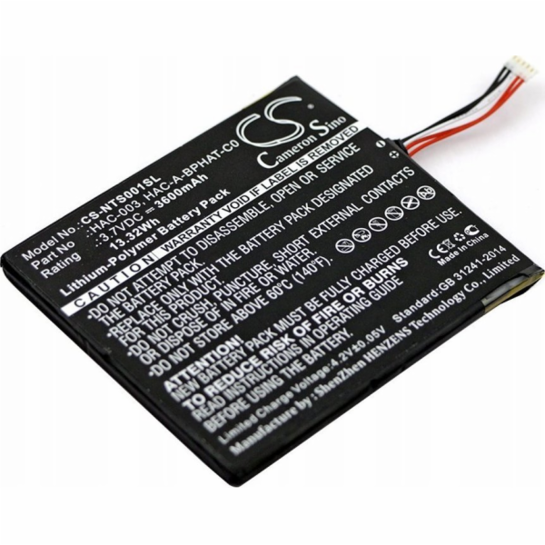 Cameron Sino dobíjecí baterie 3600 mAh pro konzoli Ninten...