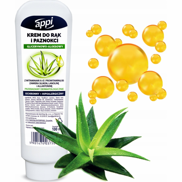 Appi Appi Ochranný krém na ruce a nehty s glycerinem a aloe