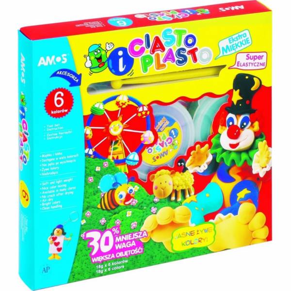 Amos Ciastoplasto 6 barev + příslušenství